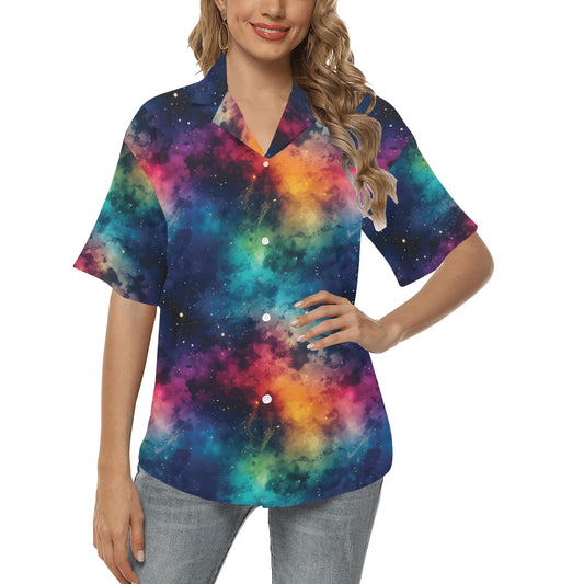 Rainbow Galaxy Womens Science Teacher Shirt